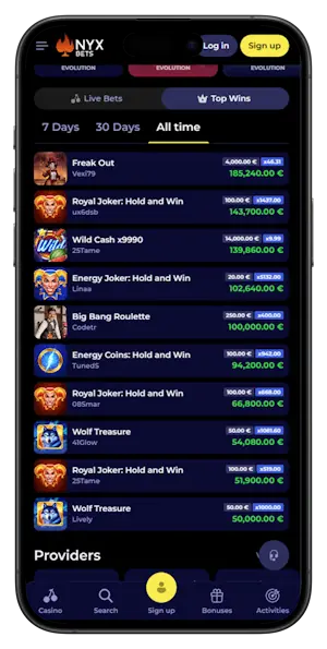 Nyxbets app