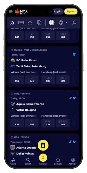 Nyxbets online gokken