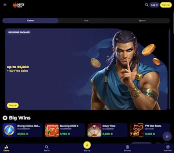 Nederlandse spelers kunnen bij Nyxbets Casino next-gen kansspelen kiezen